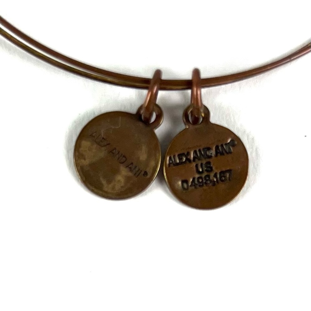 Alex And Ani Orbit Teal & White Beaded Bangle Str… - image 2